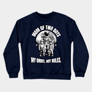 MOM OF TWO BOYS Crewneck Sweatshirt